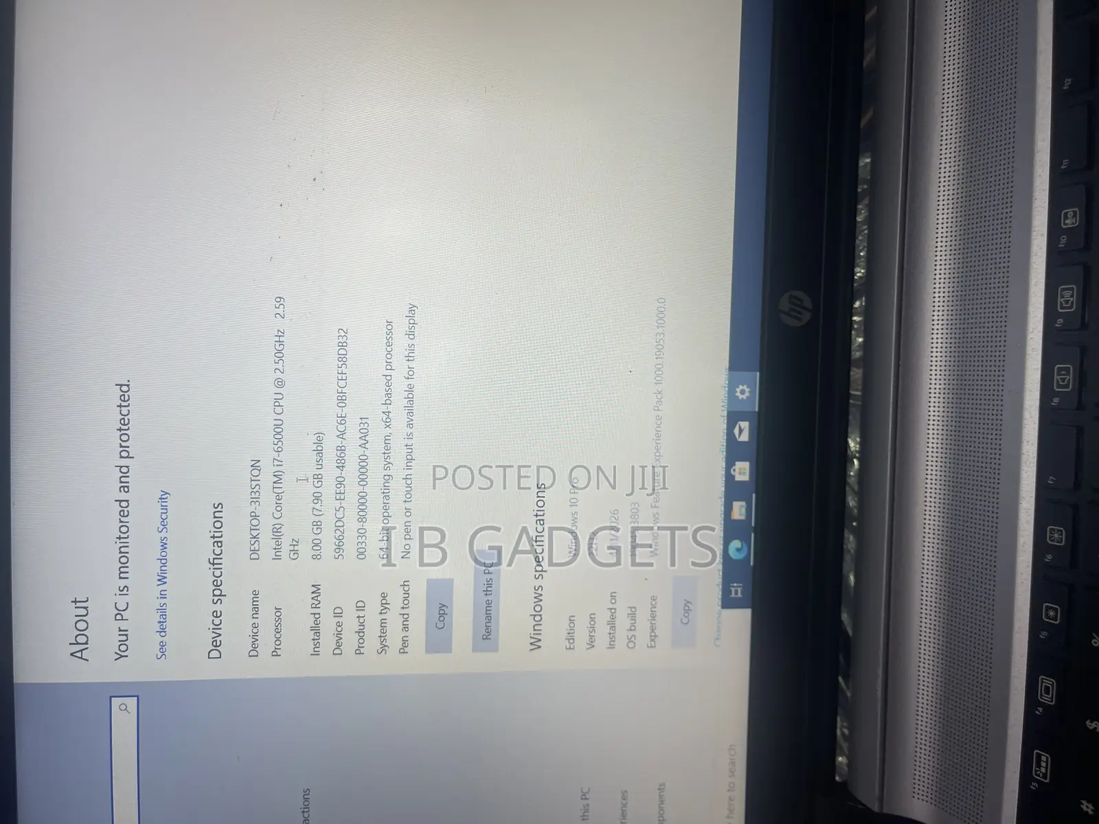 Laptop HP ProBook 450 G3 8GB Intel Core i7 HDD+SSD 500GB