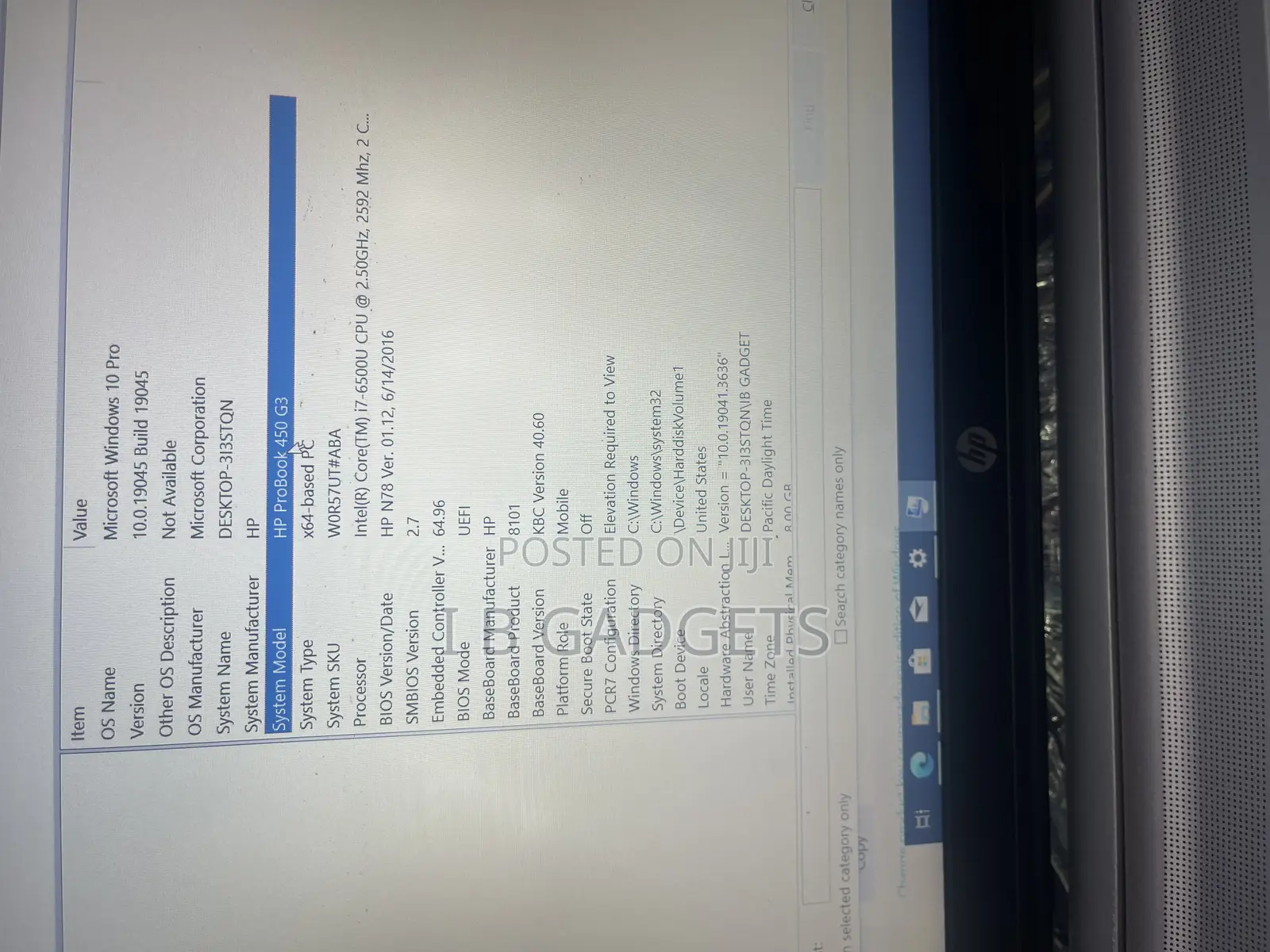Laptop HP ProBook 450 G3 8GB Intel Core i7 HDD+SSD 500GB