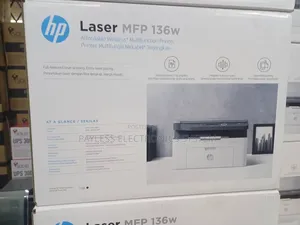 Hp Laserjet 136w Printer B/W Print Scan Copy, Wifi / 110a Toner