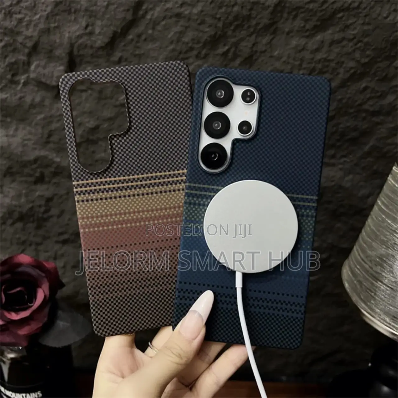 S26 Ultra Carbon Fiber Half Case