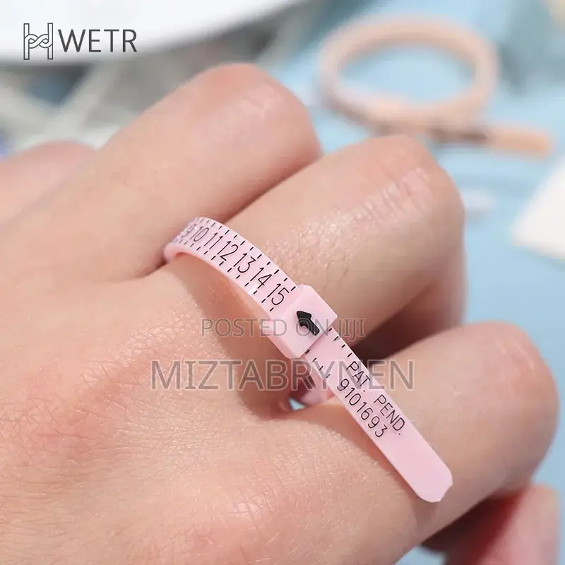 Reusable Ring Sizer Measuring Tool - Pink