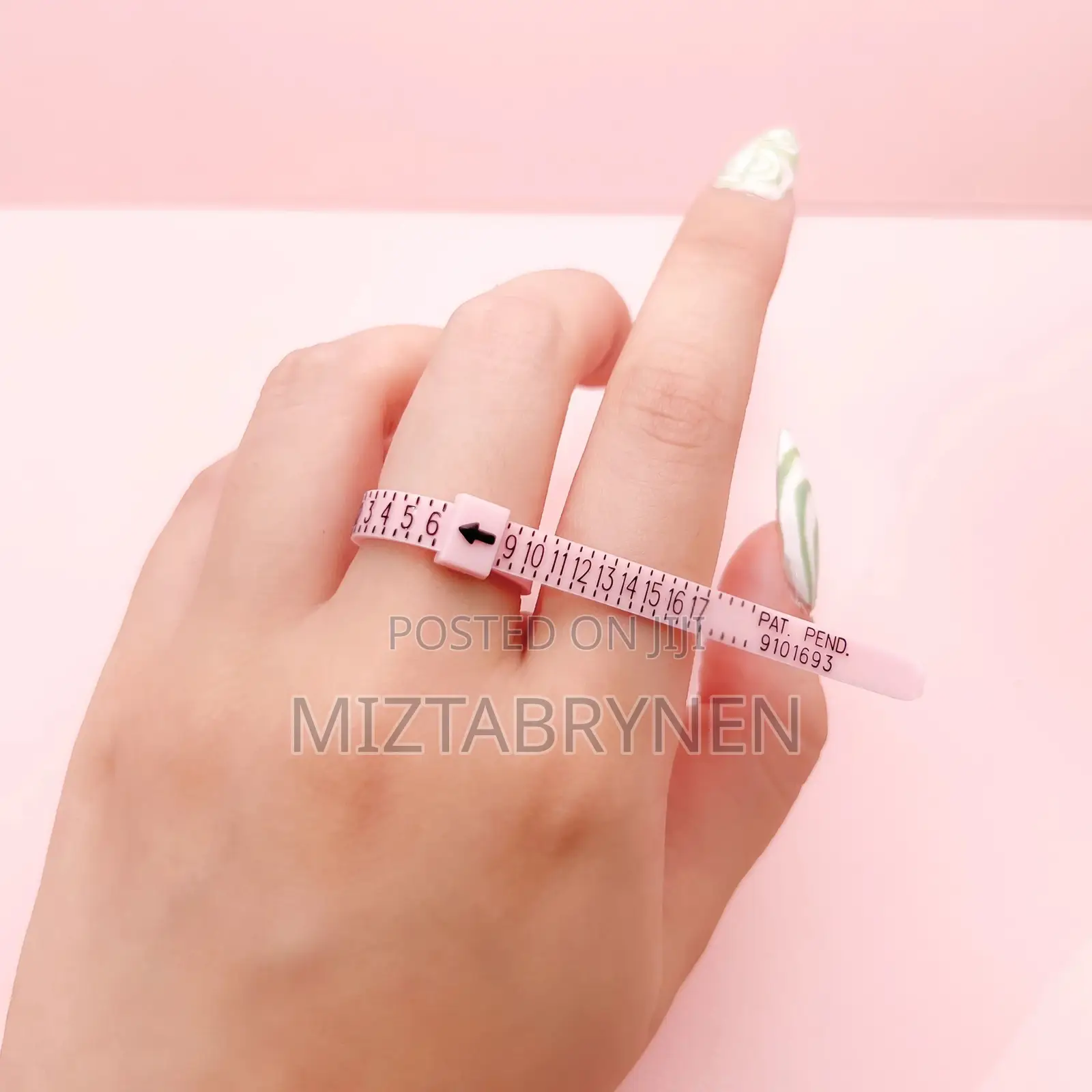Reusable Ring Sizer Measuring Tool - Pink