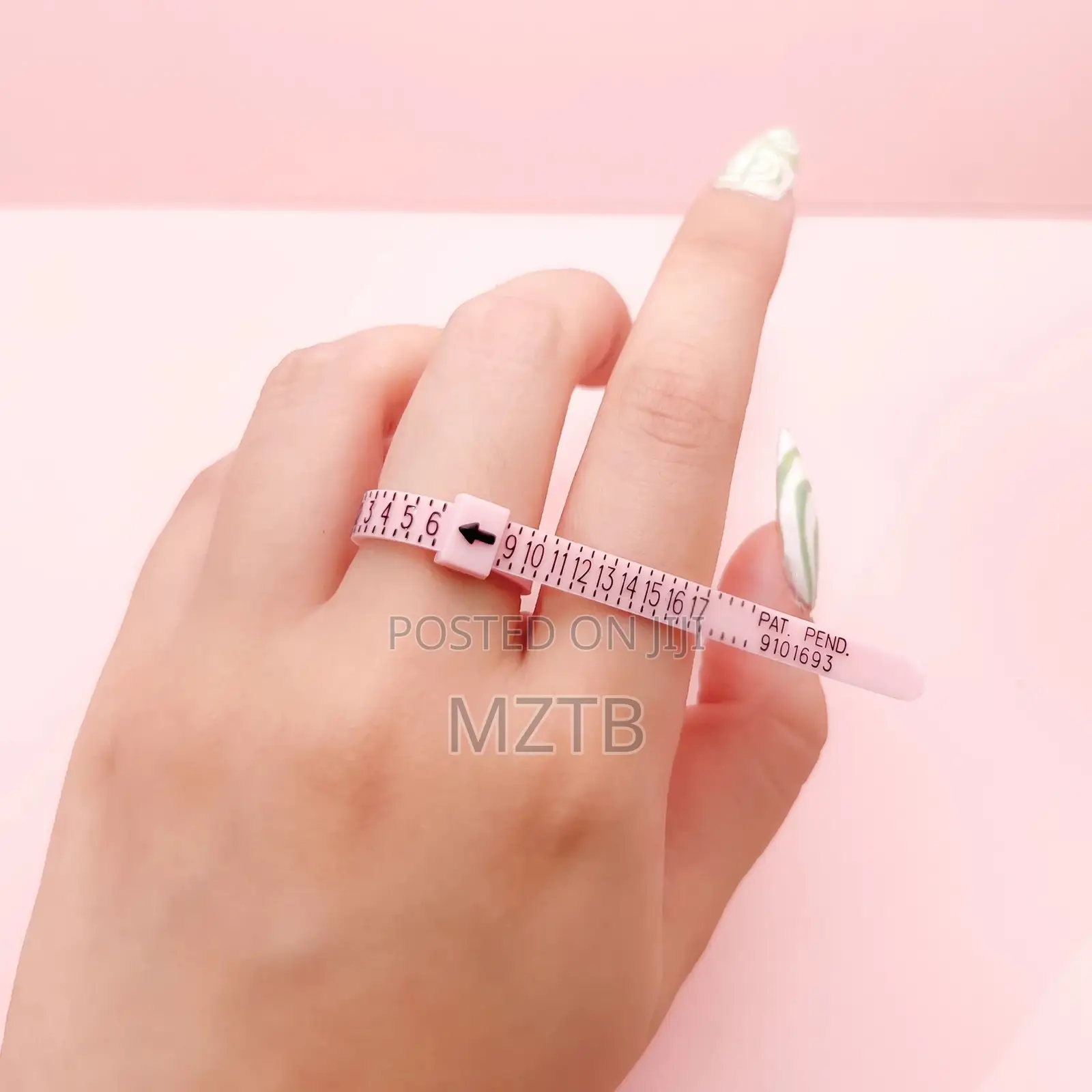 Reusable Ring Sizer Measuring Tool - Pink