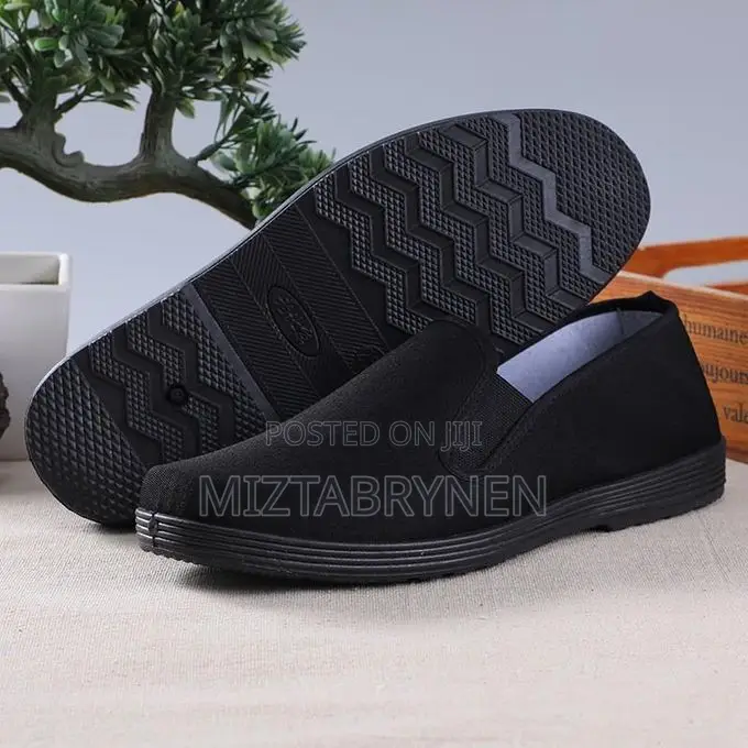 Men's Sneakers Casual Canvas Shoes Sport - Black