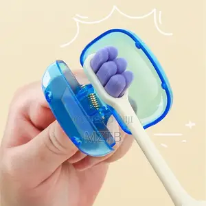 4pc Portable Toothbrush Cover Holder - Multicolor