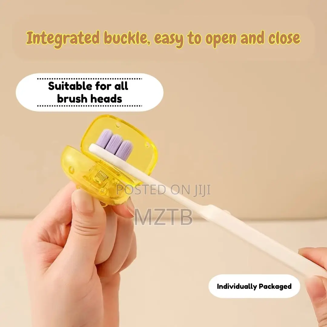 4pc Portable Toothbrush Cover Holder - Multicolor