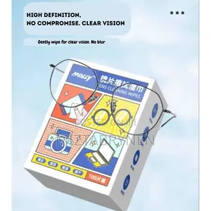 Spectacle Lens Phone Camera Cleansing Wipes - 100 Wipes