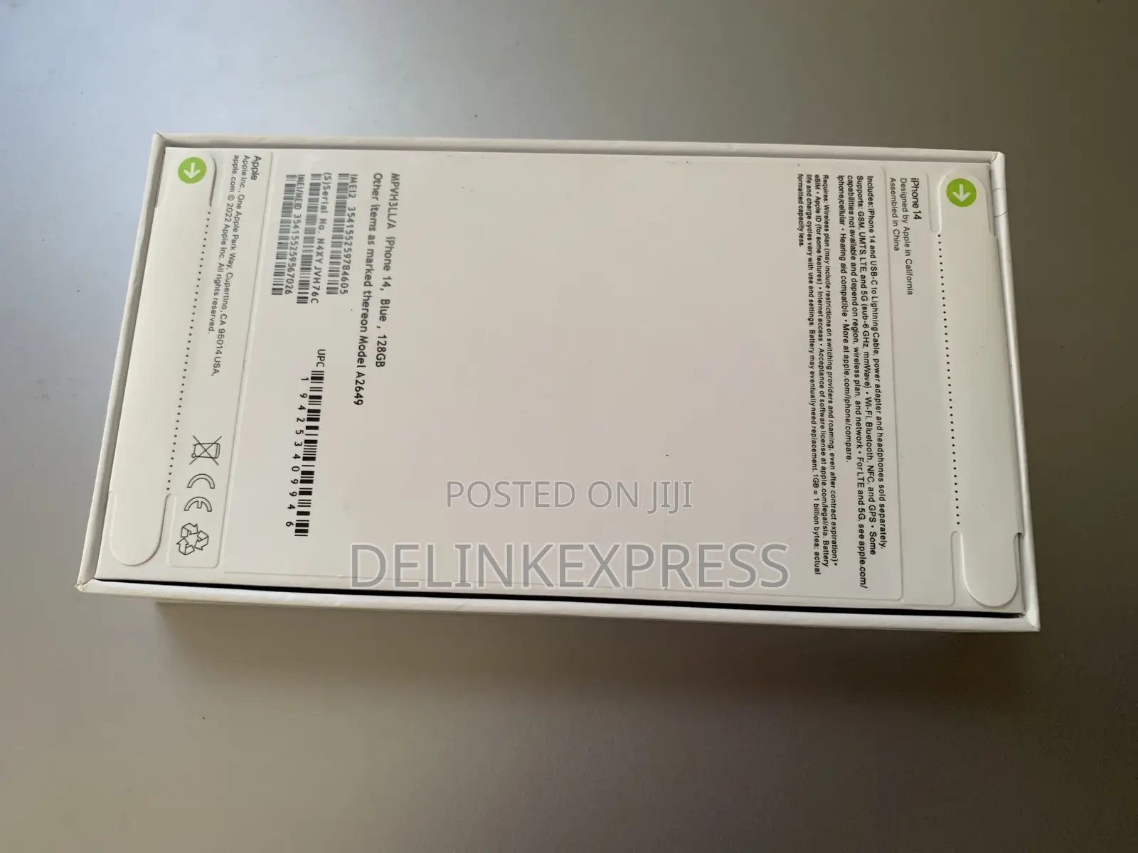 New Apple iPhone 14 128 GB Blue