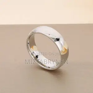 4mm Stainless Steel Couple Wedding Rings - Silver