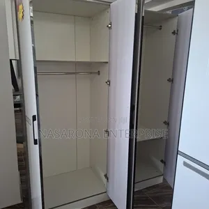 Glossy 4 Door Double Wardrobe 160x55x220cm a-1