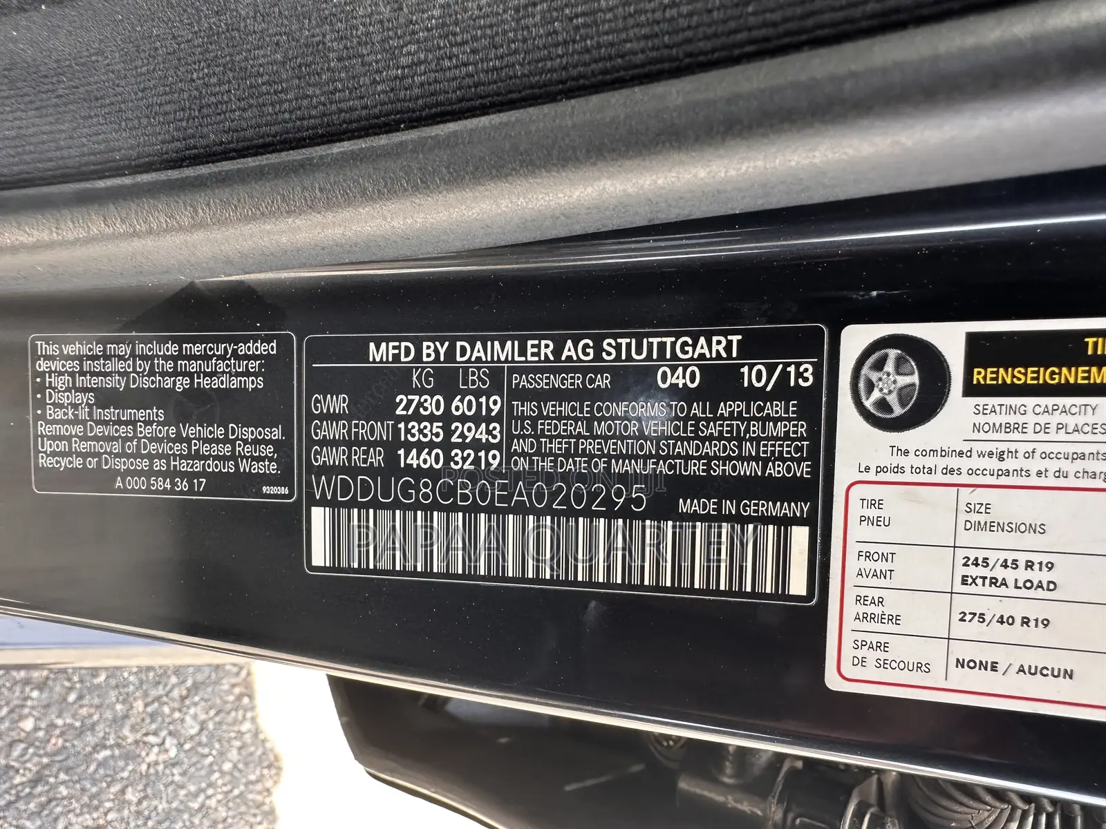 Mercedes-Benz S-Class S 550 4MATIC 2014 Black