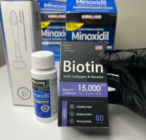 Kirkland Minoxidil Oil Biotin Capsules for Hair Regrowth