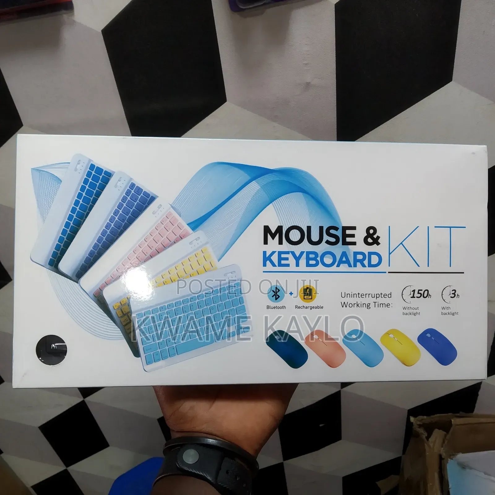Portable Wireless Keyboard and Mouse