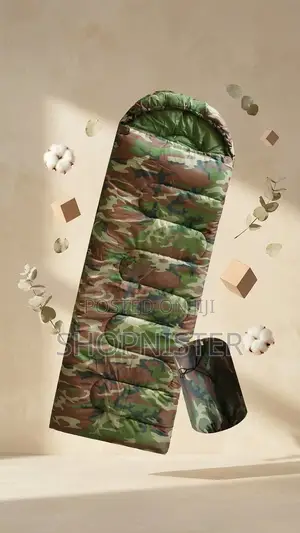 Camouflage Sleeping Bag – Waterproof Portable for Camping