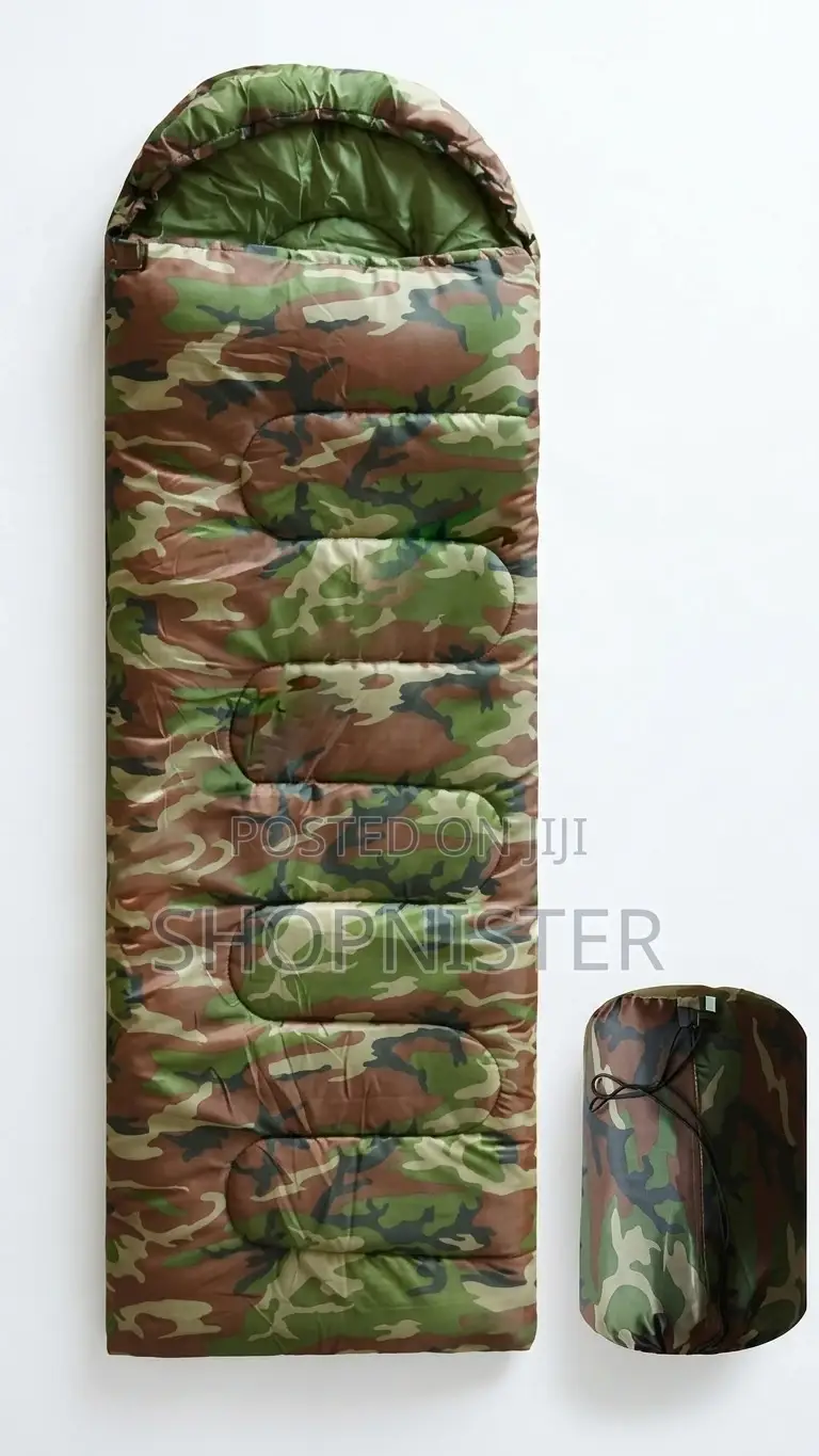 Camouflage Sleeping Bag – Waterproof Portable for Camping