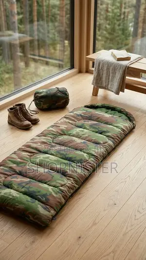 Camouflage Sleeping Bag – Waterproof Portable for Camping