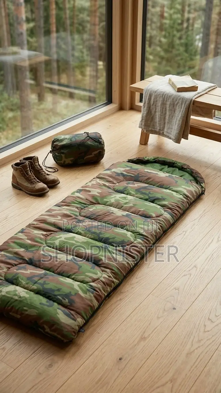 Camouflage Sleeping Bag – Waterproof Portable for Camping