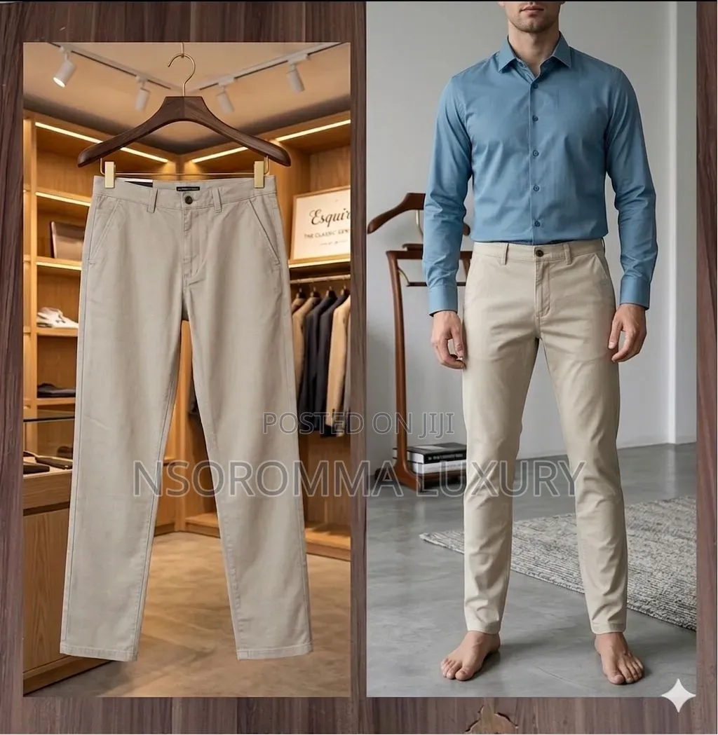 Man Khaki Fit Trousers