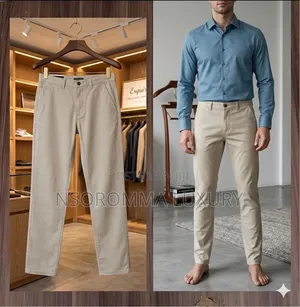 Man Khaki Fit Trousers