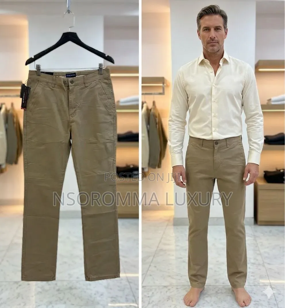Man Khaki Fit Trousers