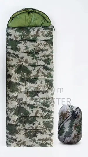 Portable Army-Style Sleeping Bag With Hood