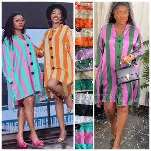 Stripe Statement Shirt Dress