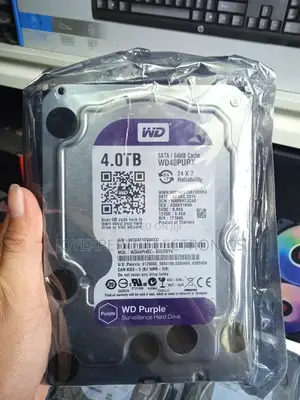 4tb Surveillance Grade Hard Drive (Wd Purple / Skyhawk)