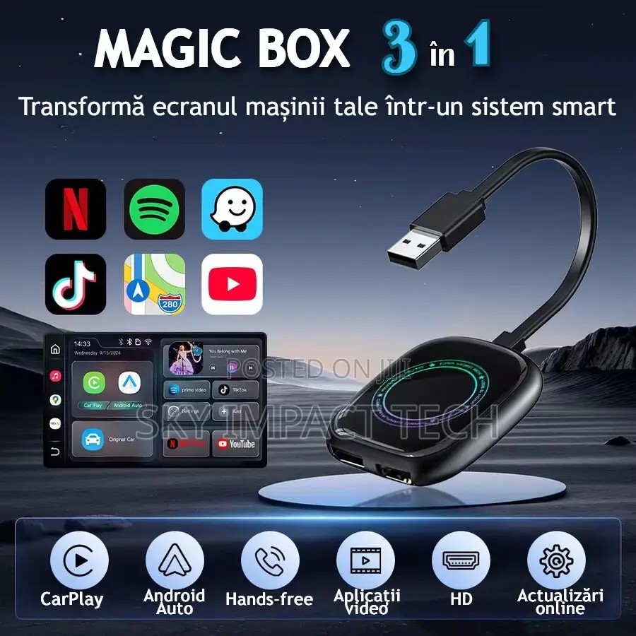 Wirelessl Android Auto/Carplay Ai Adapter