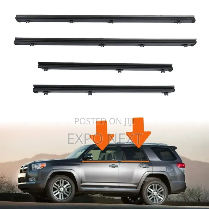 Toyota 4 Runner 2010-2021 Door Window Strip Weatherstrip Molding Trim