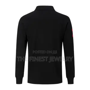 Polo Ralph Lauren Slim Fit Mesh Long-Sleeve Polo Shirt in Black