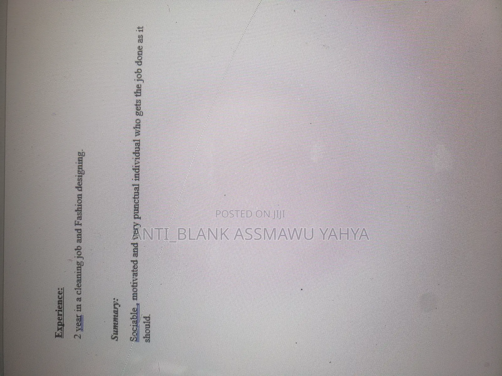 Manufacturing CV