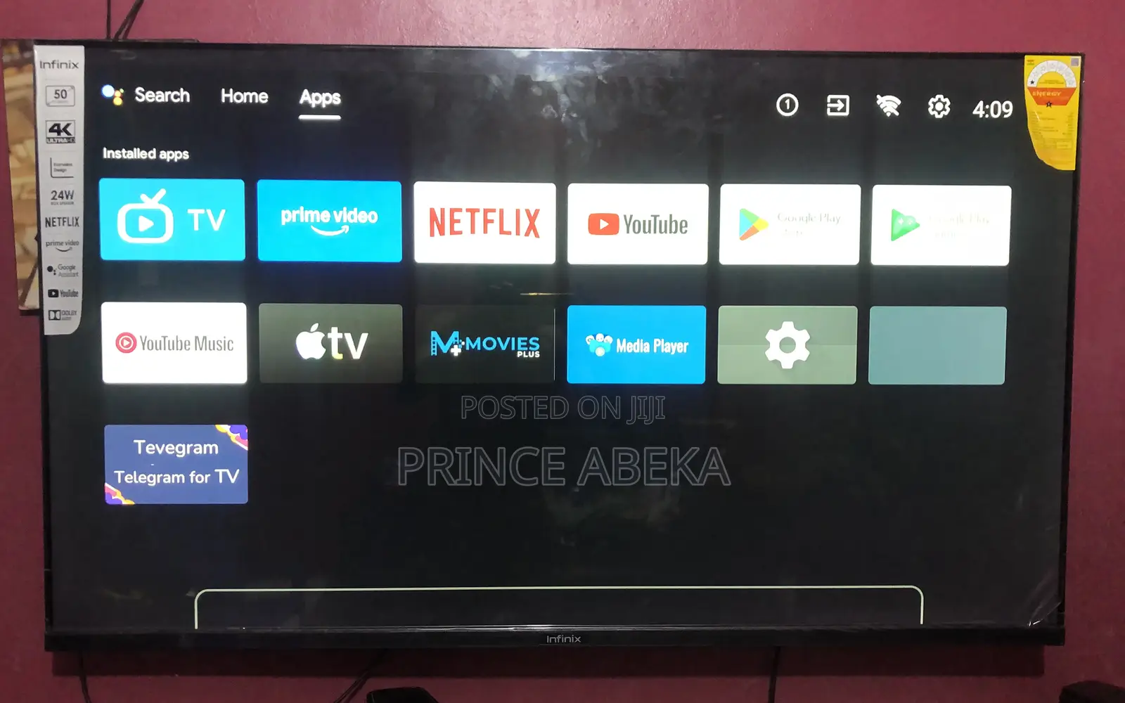 Infinix 50 Inch Smart Tv – Slightly Used, Great Condition