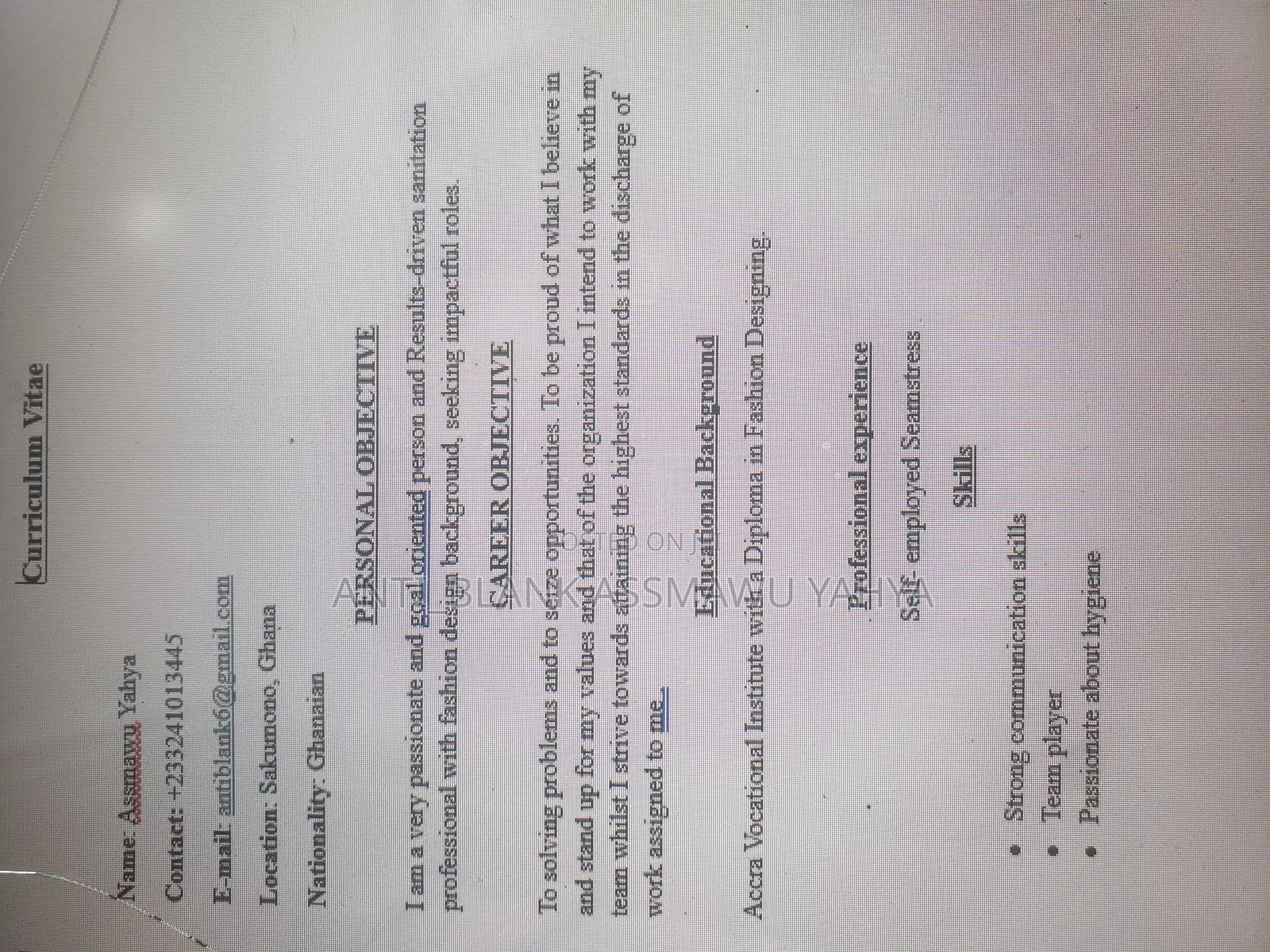 Seamstresses for Part Time Work