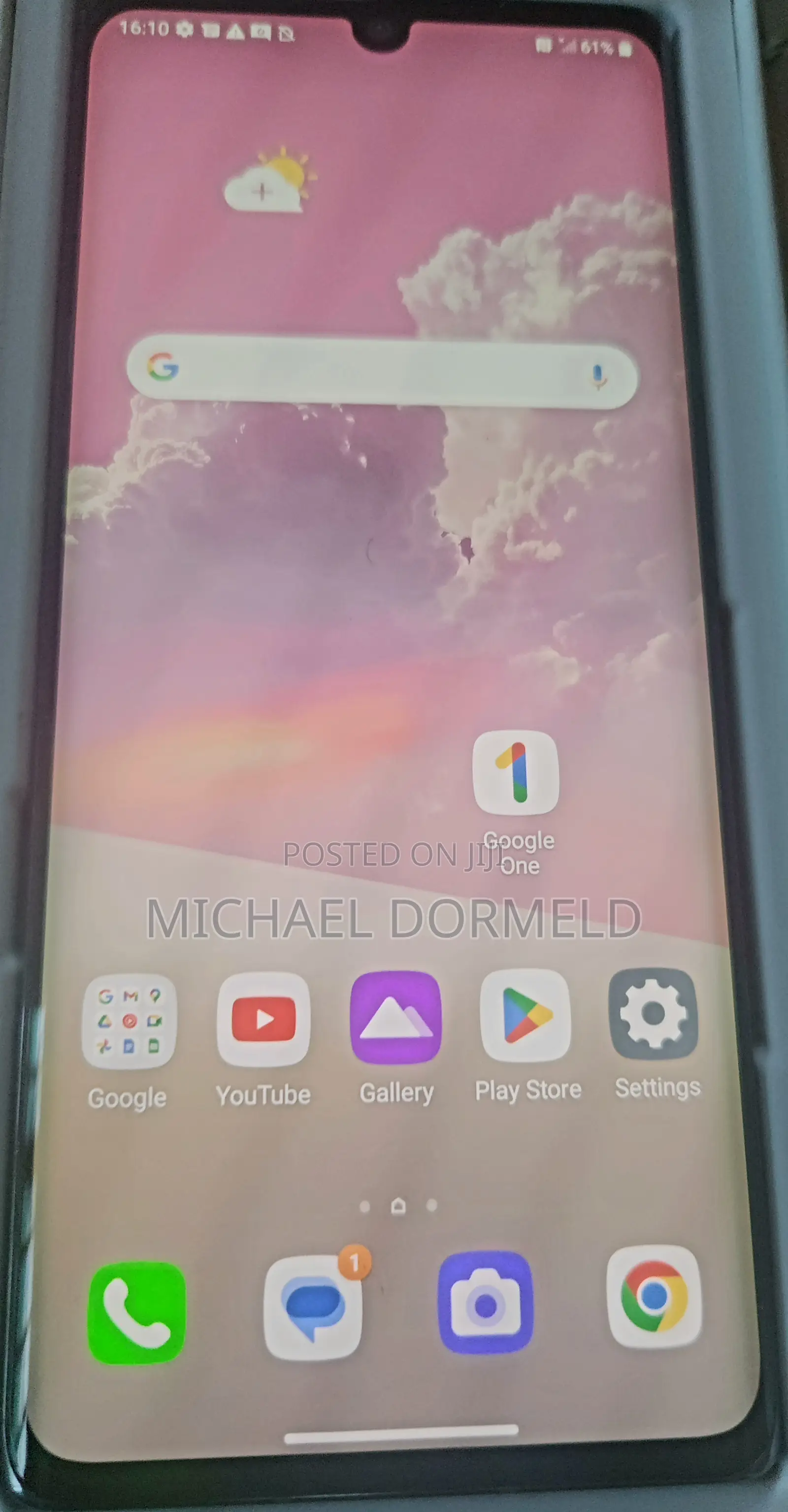 New LG Velvet 128 GB Black