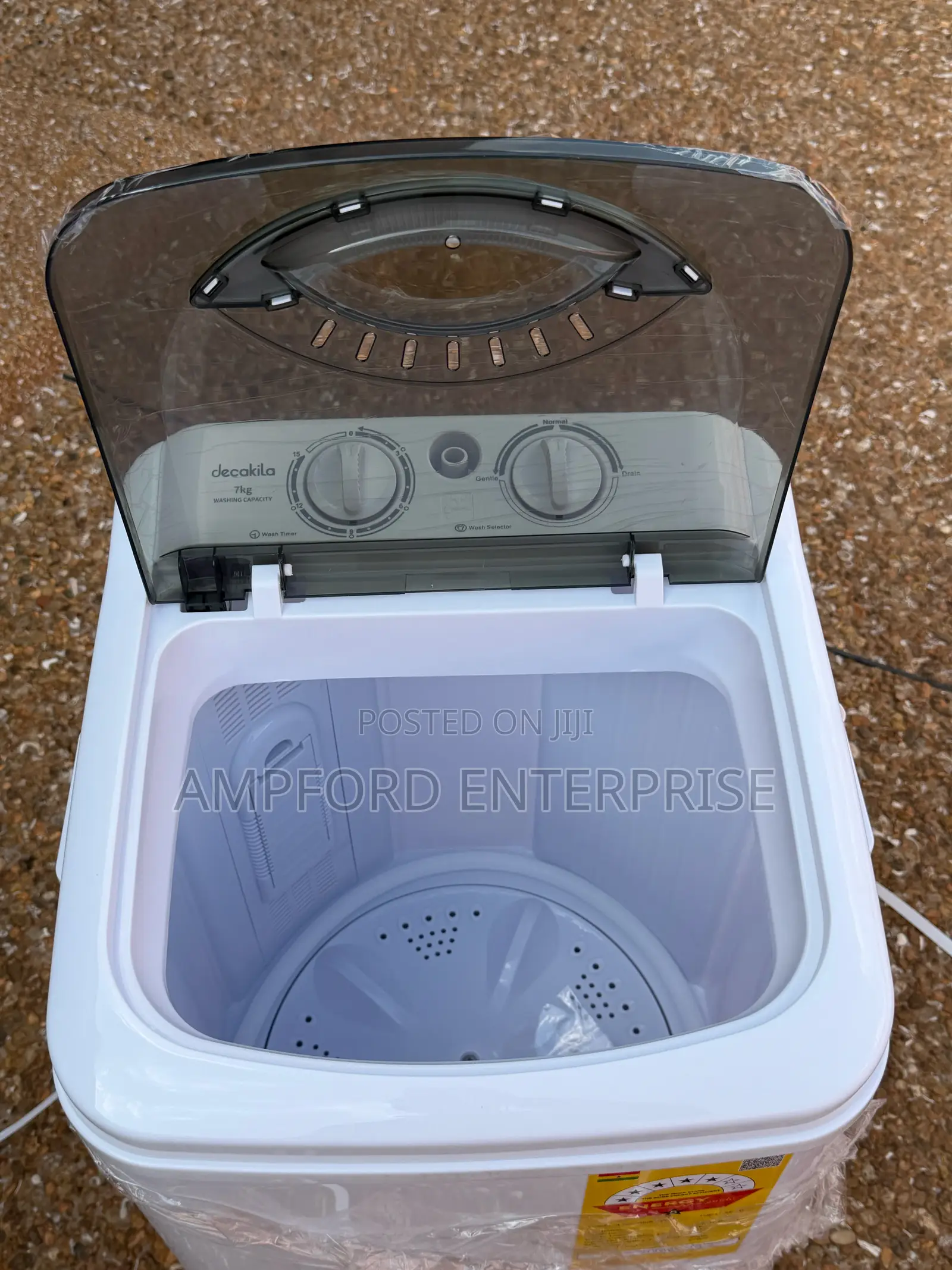 Decakila 7kg Portable Single Bucket Washing Machine 300w