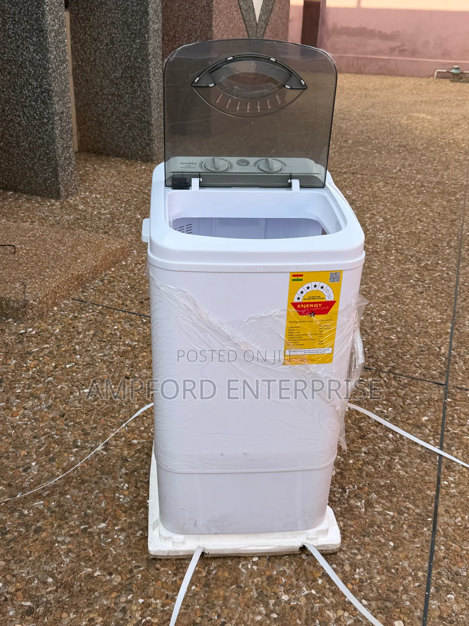 Decakila 7kg Portable Single Bucket Washing Machine 300w