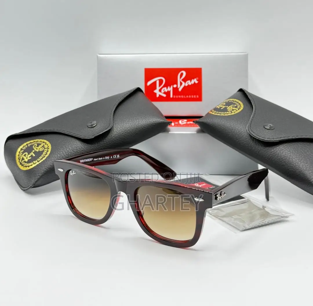 Rayban Wayfarer Striped Iconic Edge, Modern Twist Men’S Glasses