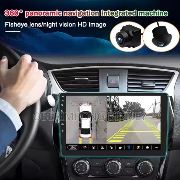 Android Car Tape With 360 Panoramic View Cameras