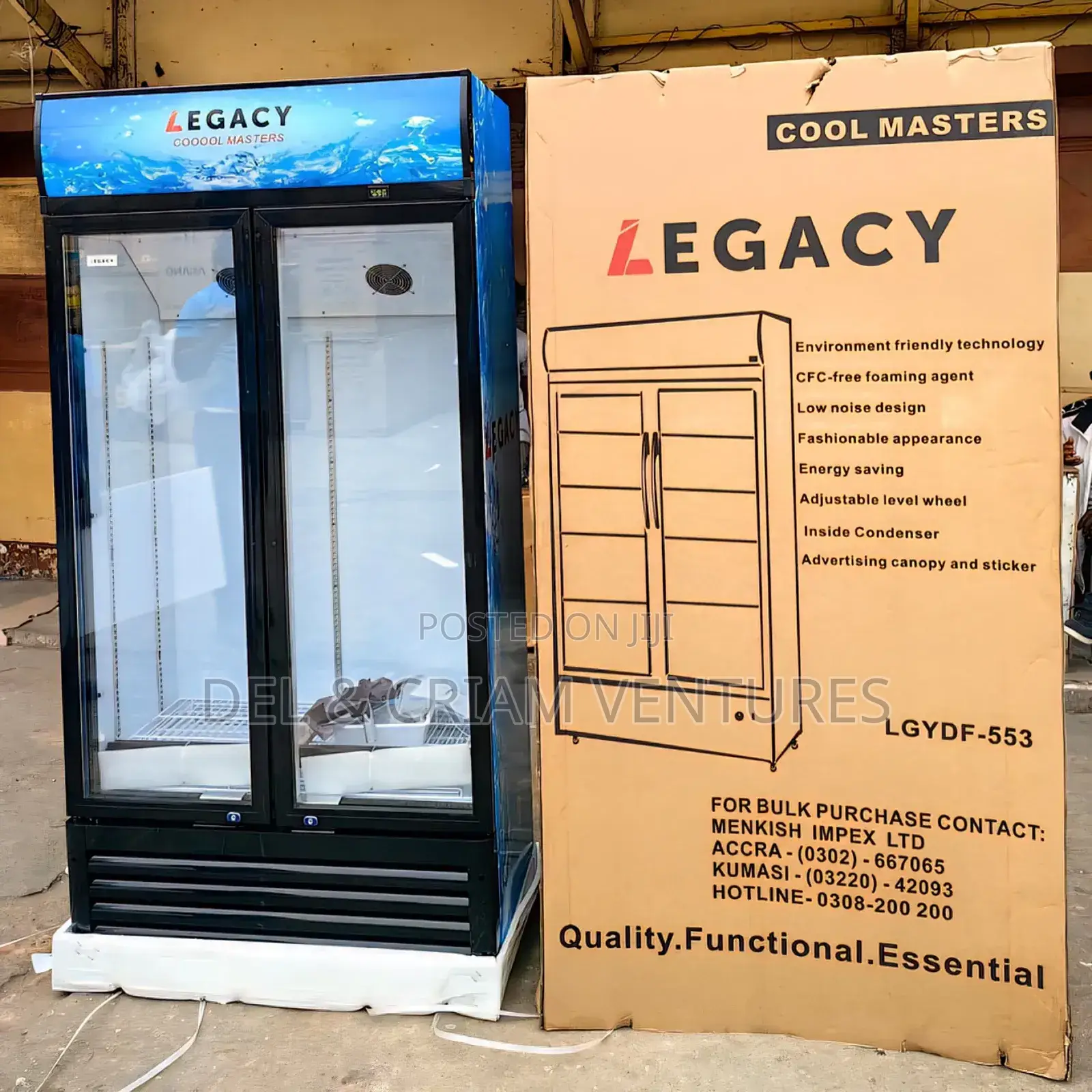 Legacy Double Door Beverage Cooler
