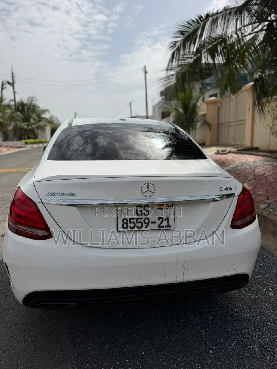Mercedes-Benz C43 4Matic Sedan AWD (3.0L V6 9AM) 2017 White