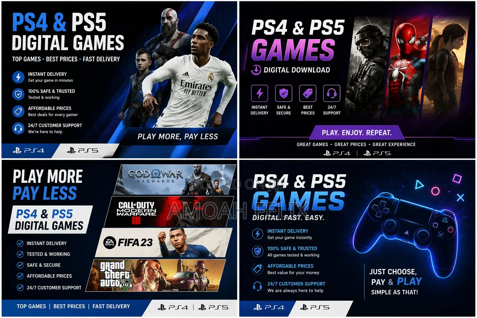 Ps4 and Ps5 Digital Games Installation (Psn Account)