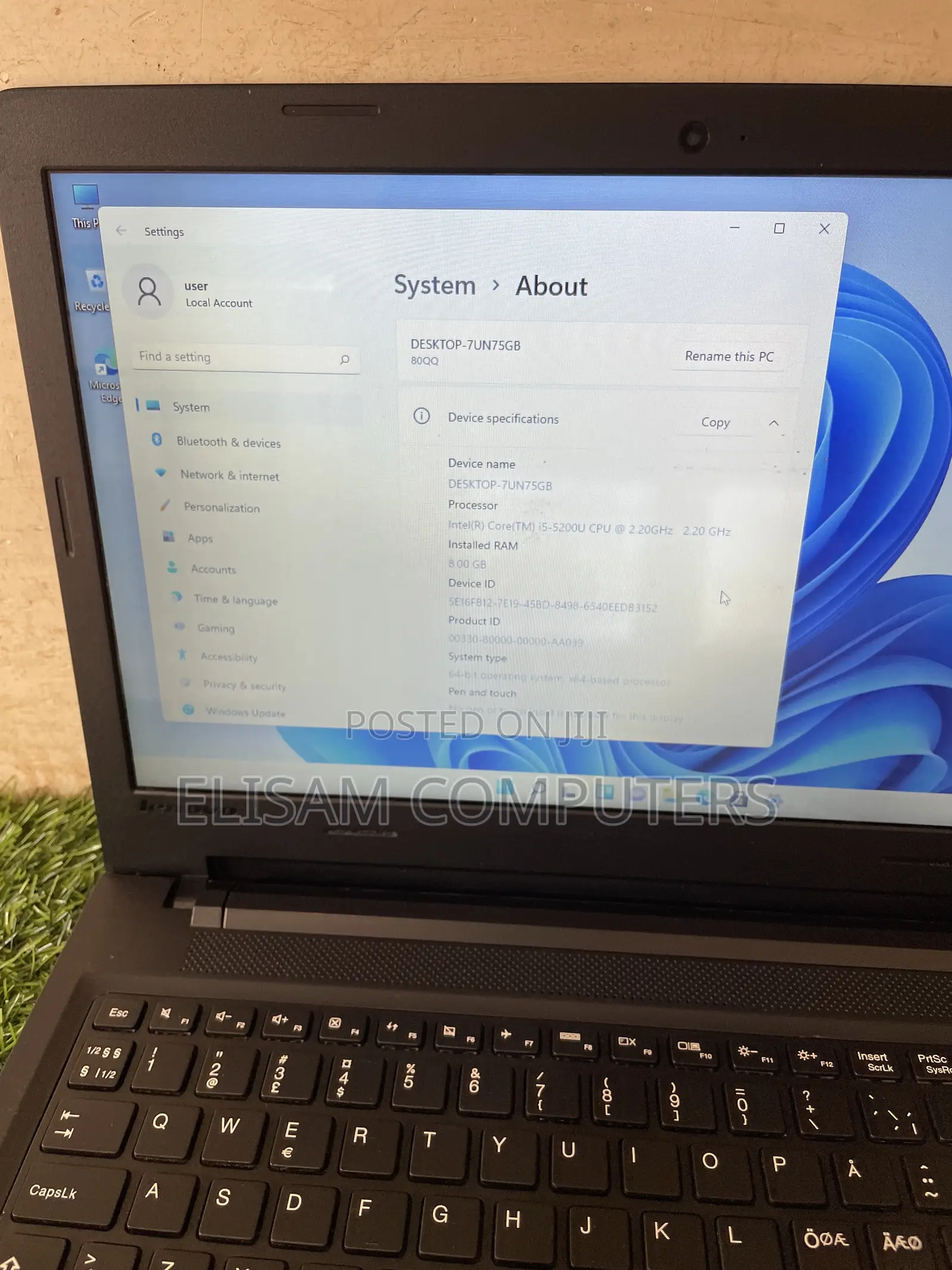 Laptop Lenovo IdeaPad 100 8GB Intel Core i5 HDD 1T