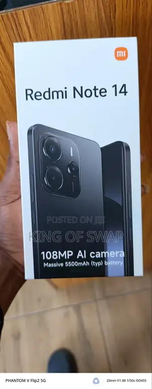 New Xiaomi Redmi Note 14 4G 128 GB Black