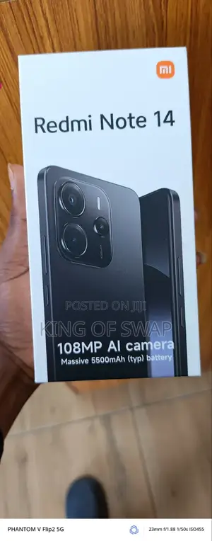 New Xiaomi Redmi Note 14 4G 128 GB Black