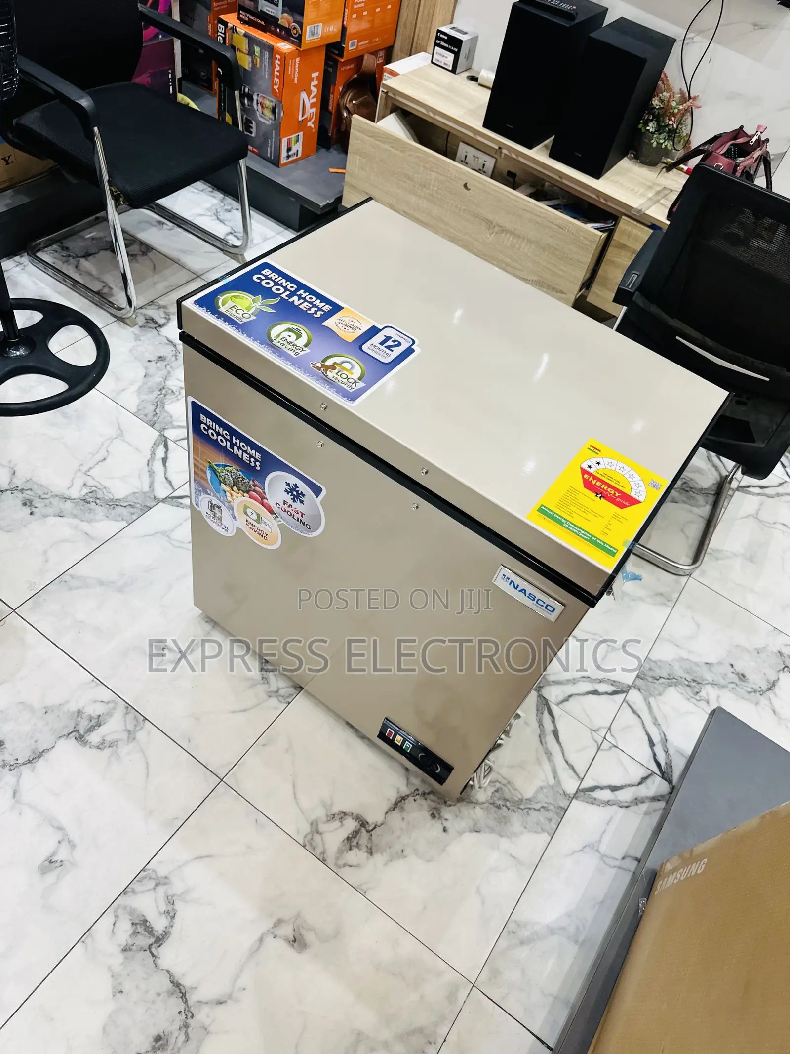 Newly Sealed in Box Gold Single Door Freezer 200l Nas-175fl