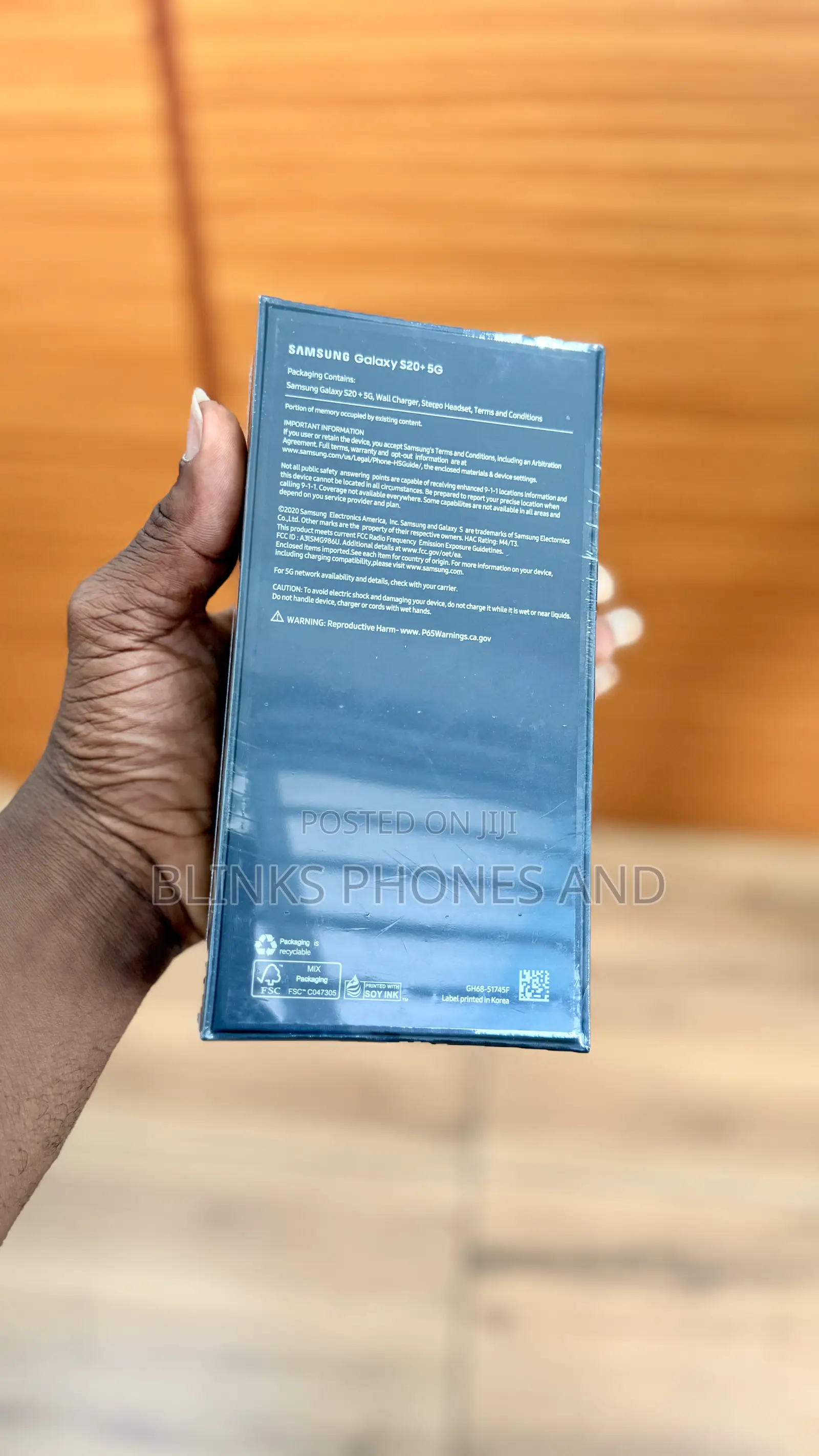 New Samsung Galaxy S20+ 5G 256 GB Rose Gold