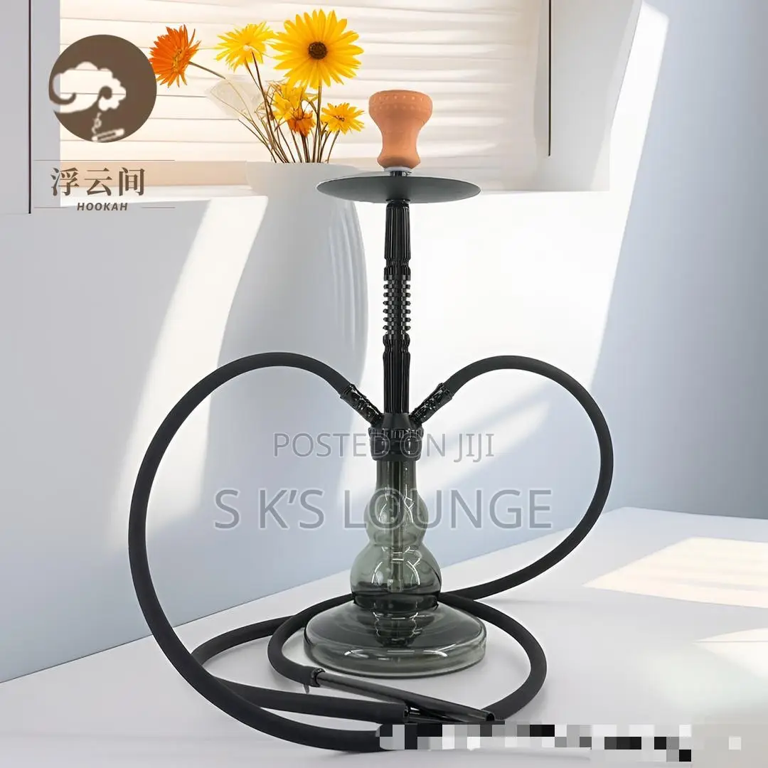 Double Pipe Shisha Pots (Silicon Pipes Silicon Flavor Bowl)