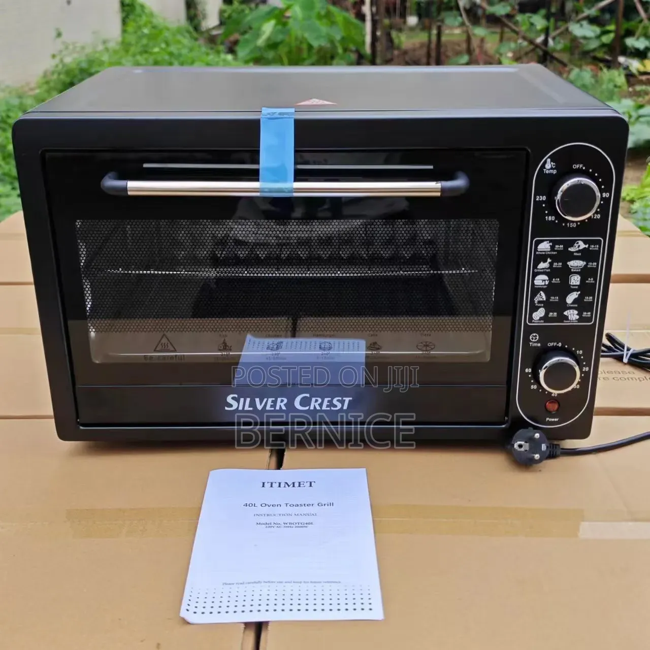 Silver Crest 48l Electric Oven – Large Capacity Baking Grilling Oven