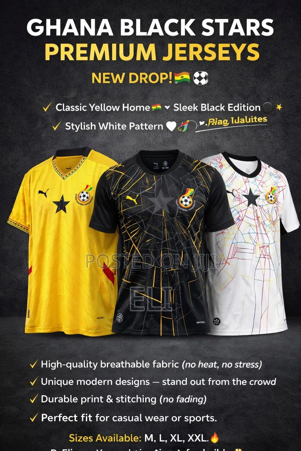 This Jersey Hard! Ghana Black Stars New Drop