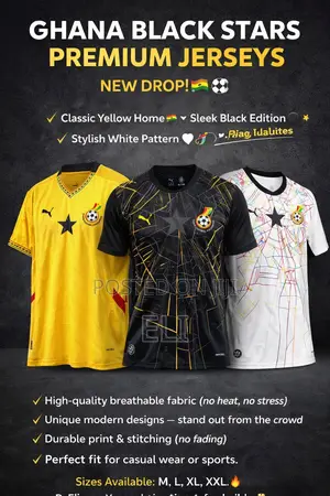 This Jersey Hard! Ghana Black Stars New Drop